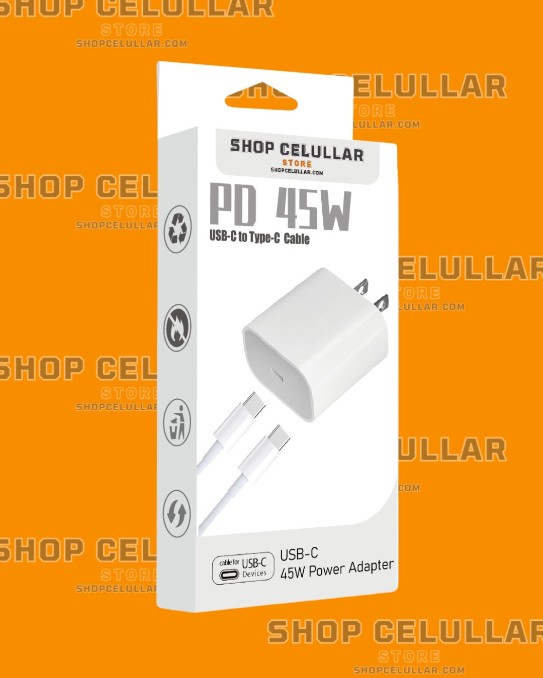 Cargador Android Shop Celullar Type C 45W
